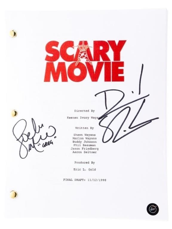 "SCARY MOVIE" Script -Autographed -Lochlyn Munro