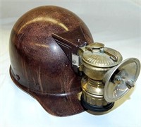 Vintage MSA Comfo-Cap Miners Helmet With Lamp