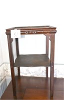 Vintage Side Table 25" Tall - Top is 15 1/2" X 15