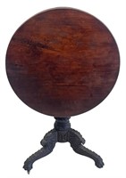 DIMINUTIVE NY CLASSICAL TILTING TOP CENTER TABLE