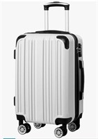 NEW 20" Carry-On Luggage w/ 360° Wheels, White