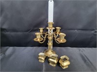 Brass 4 Arm Candlelabria & Waterpots Resale $70
