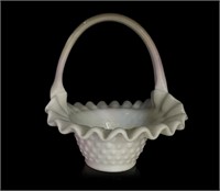 Fenton Hobnail Basket