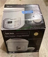 Aroma brand rice cooker and food steamer. In