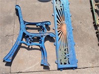 Iron parts to a bench