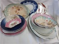 Large Lot of Very Old Platters and Plates