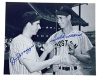 Joe DiMaggio & Ted Williams Double Signed Photo