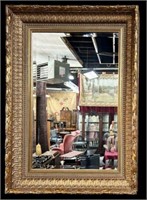 Large Carved Gilded Wall Mirror.