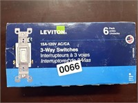 LEVITON 3 WAY SWITCHES RETAIL $40