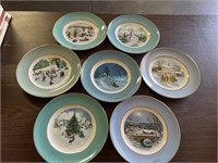 Avon Christmas Plate Series 1970s & 1980s