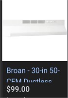 Broan® 41000 Series Non-Vented range hood