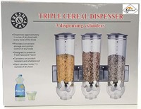 SHINE 3 in 1 Triple Cereal Dispenser  Black