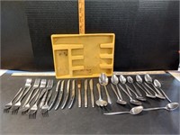 Lot of Kitchen Flatware - Knives, Spoons, Forks