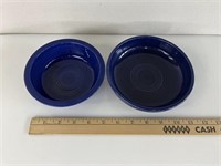 (2) Dark Blue Fiesta Bowls