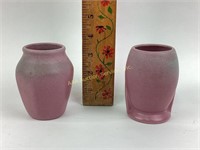 Niloak pottery vase x2