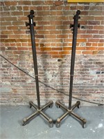 Antique VA Hospital Cast Iron Rolling Telescoping