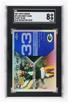 #35/50 GRADED BRETT FAVRE FOOTBALL CARD