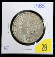 1885 Morgan dollar, VF