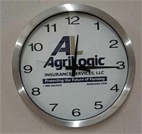 AgriLogic Advertising Wall Clock