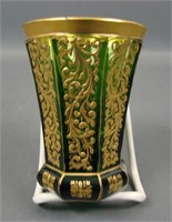 Early Bohemian Gold Gilt Decorated Tumbler