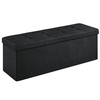 E10015  SONGMICS Ottoman Bench, 43" Black.