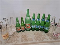 Collection of pop bottles