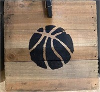 Wooden 6x6 Western Decor with Basketball