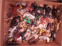 Box of mostly minatures including Indians,