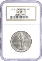 1925 Lexington Half Dollar MS-65