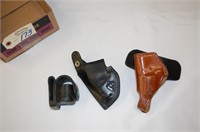 (3) Leather Firearm Tool Holders