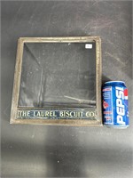 THE LAUREL BISCUIT CO. STORE BOX GLASS LID