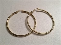 Gold Hoop Earrings - Clasps 14k - Must See