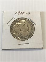 1900 O Barber Silver Half Dollar