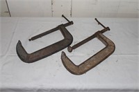 2 Large C Clamps