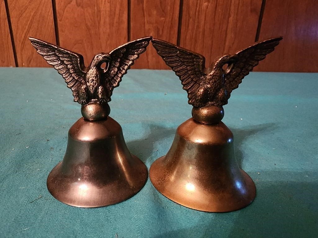 Two 3" brass bells
