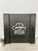 Decorative camper sign