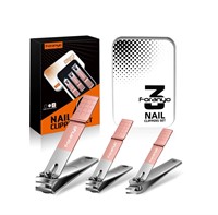 Foranyo Nail Clippers 3 Pack Toenail Clippers