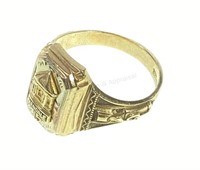 10k Gold 1951 Glendale High School Class Ring