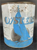 Antique 1 Gal Delicious Oyster Can Cole’s Point