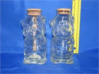 2 Glass Honey Jars