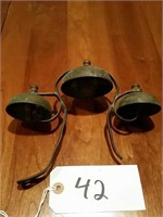Antique Brass Bell Set with (2) Bells