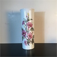 KAISER VASE CYLINDRICAL WITH FLORAL DECORATION
