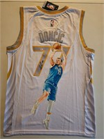 Luka Doncic Signed Hand Painted Jersey 1/1 PSA