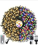 (New) Tcamp Color Changing Christmas Lights 105FT