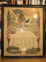1917 print of the US army roll of honor