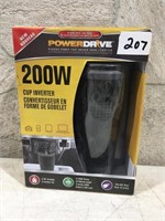 PowerDrive 12V. 200W. Cup Inverter