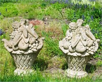 Cast Stone Fruit Baskets