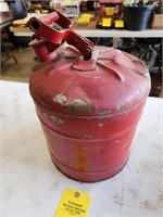 METAL GAS CAN APPROX. 5 GAL