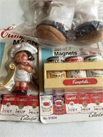 Lot of assorted Campbell Kids & soup memorabilia