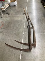 2 antique scythes